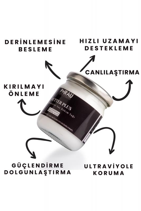PHRAU Butter Plus Derinlemesine Saç Bakım Yağı (15 Doğal Yağ İçeren Besleyici ve Güçlendirici Formül)