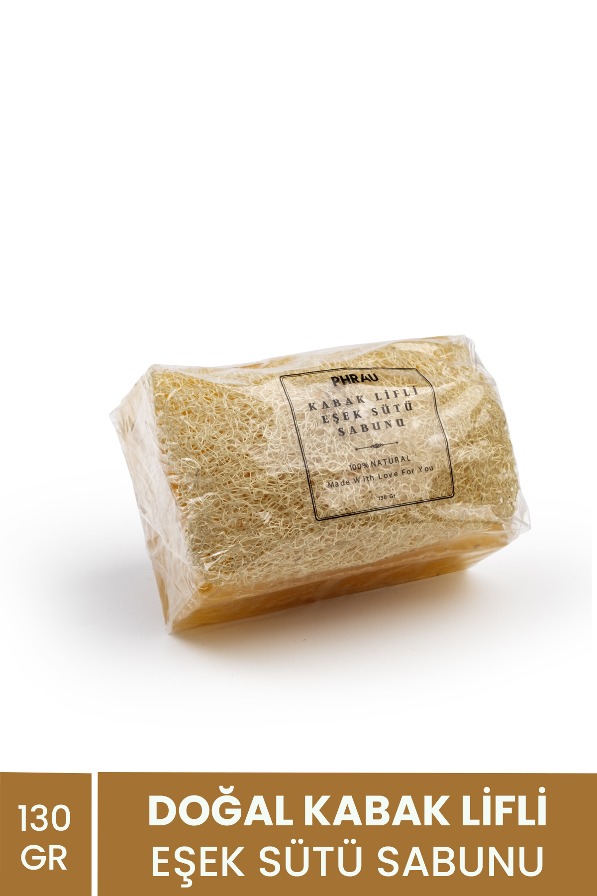 PHRAU Doğal Kabak Lifli Eşek Sütü & Bal Sabunu 130 Gr