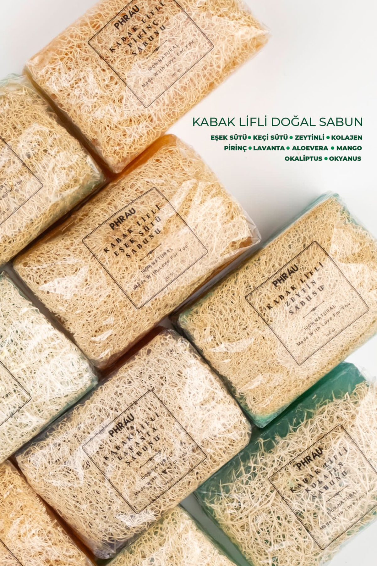 PHRAU Doğal Kabak Lifli Mango Sabunu 130 gr