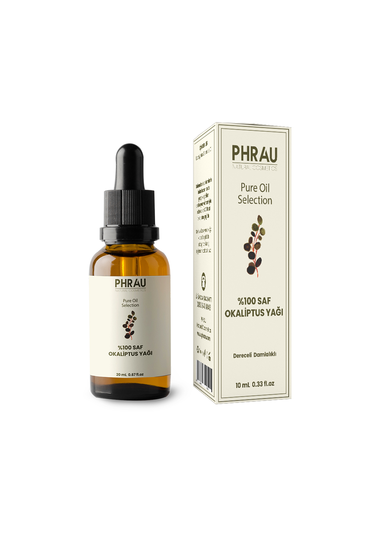 PHRAU %100 Saf ve Doğal Okaliptus Uçucu Yağı 20 ml