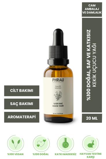 PHRAU %100 Saf ve Kekik Uçucu Yağı 20ml, Katkı Maddesi içermez, %80 Carvacrol Oranı