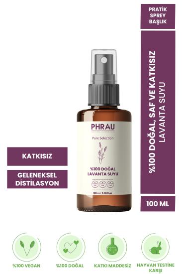 PHRAU %100 Saf Lavanta Suyu, Katkı Maddesi İçermez, %100 Doğal