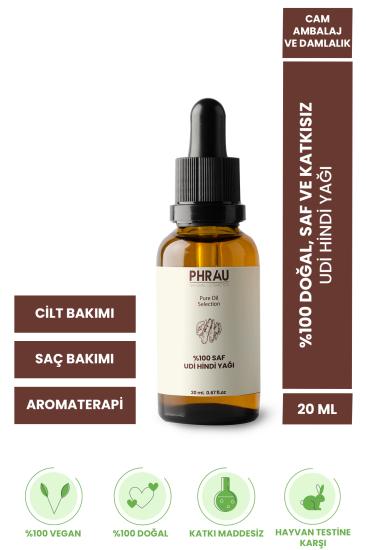 PHRAU %100 Saf ve Doğal Udi Hindi Yağı 20 ml